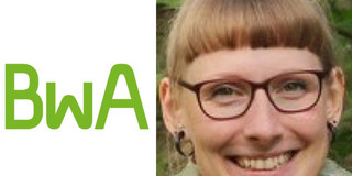BWA Logo und Porträt von Kim Lipinski